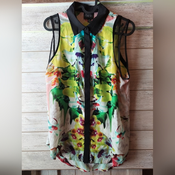 Prabal Gurung  for Target Blouse SZ M WEIRD GIRL CORE VINTAGE - Picture 3 of 10